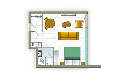 Studio acceptant les chiens (2 personnes) à Terschelling - 18