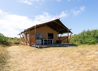 Tente safari dans les dunes de Hollande du Nord
