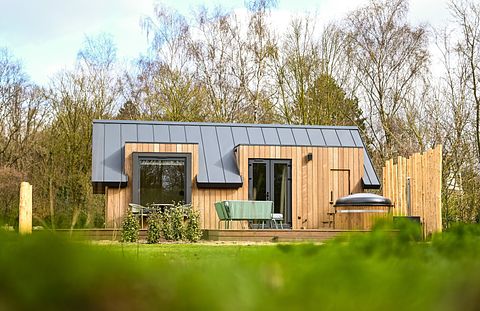Houten lodge in Friesland met privé wellness - 3