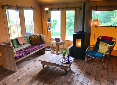 Spacious glamping tent (4p) by the water - 6