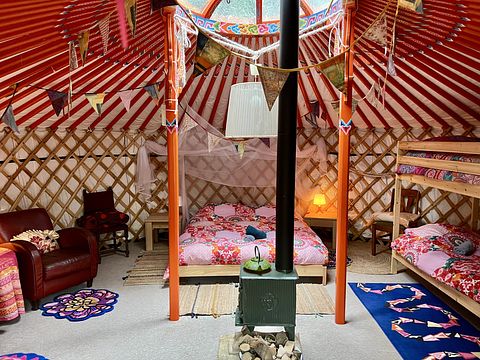 Yourte colorée dans un camping écologique à Groningue - 5