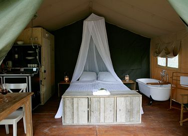 Romantische safaritent (2p) met ligbad - 2