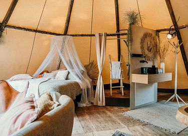 Romantische glamping tent met een hottub - 4