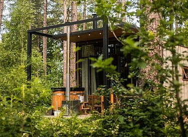 Séjour romantique en forêt avec bain à remous