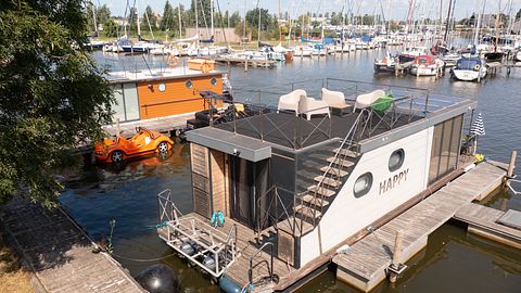 Luxe houseboat met dakterras - 5