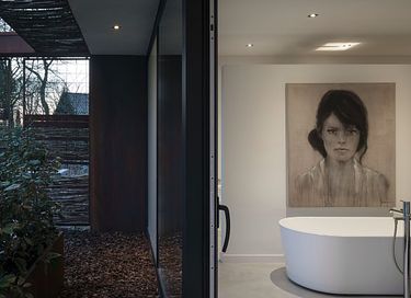 Een design bosvilla gemaakt van staal  - 15