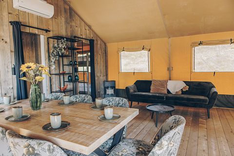 Glamping-hytte med privat spabad - 5