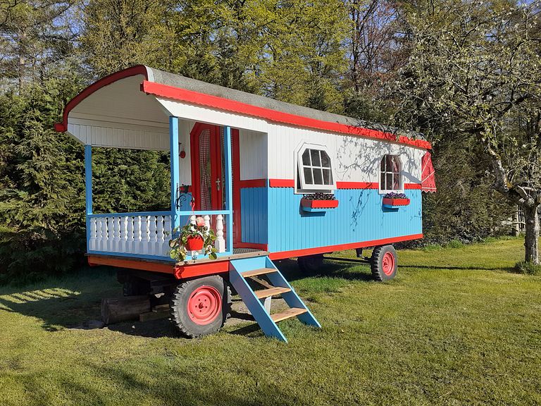 Spend the night in a colorful circus wagon - 1