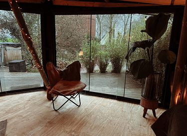 Romantische glamping tent met een hottub - 12