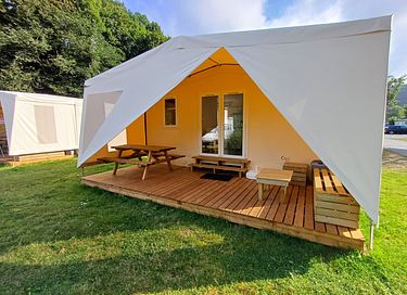  Luxe tent met sanitair voor 4 personen