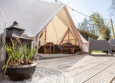 Glamplodge met privé sanitair in Friesland - 4