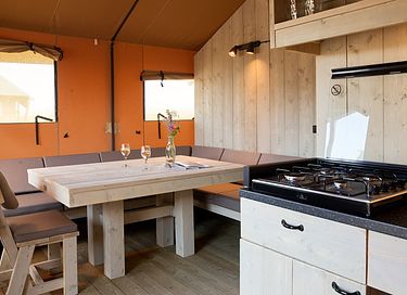 8 person glamping tent by the water - 4