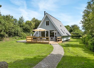 Luksuriøst feriehus med terrasse på Fyn
