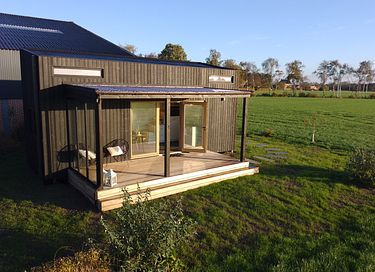 Tiny House mit weitem ländlichen Blick