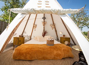 Slapen tussen de schapen in een tipi (5 pers) - 13