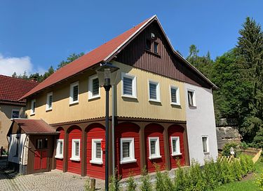 Historisches Fachwerkhaus in Oybin mit Wellness