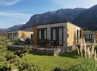 Modern Tiny House with mountain views