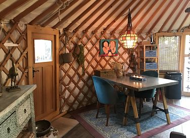 Romantische Yurt met hottub - 2