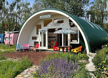 Retro caravan aan de Vinkeveense Plassen - 14
