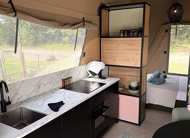 Luxe lodge met hottub in de natuur - 12