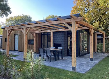 Nachhaltige Lodge mit Whirlpool und Sauna