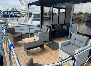 Overnachten op een luxe ingerichte houseboat - 19