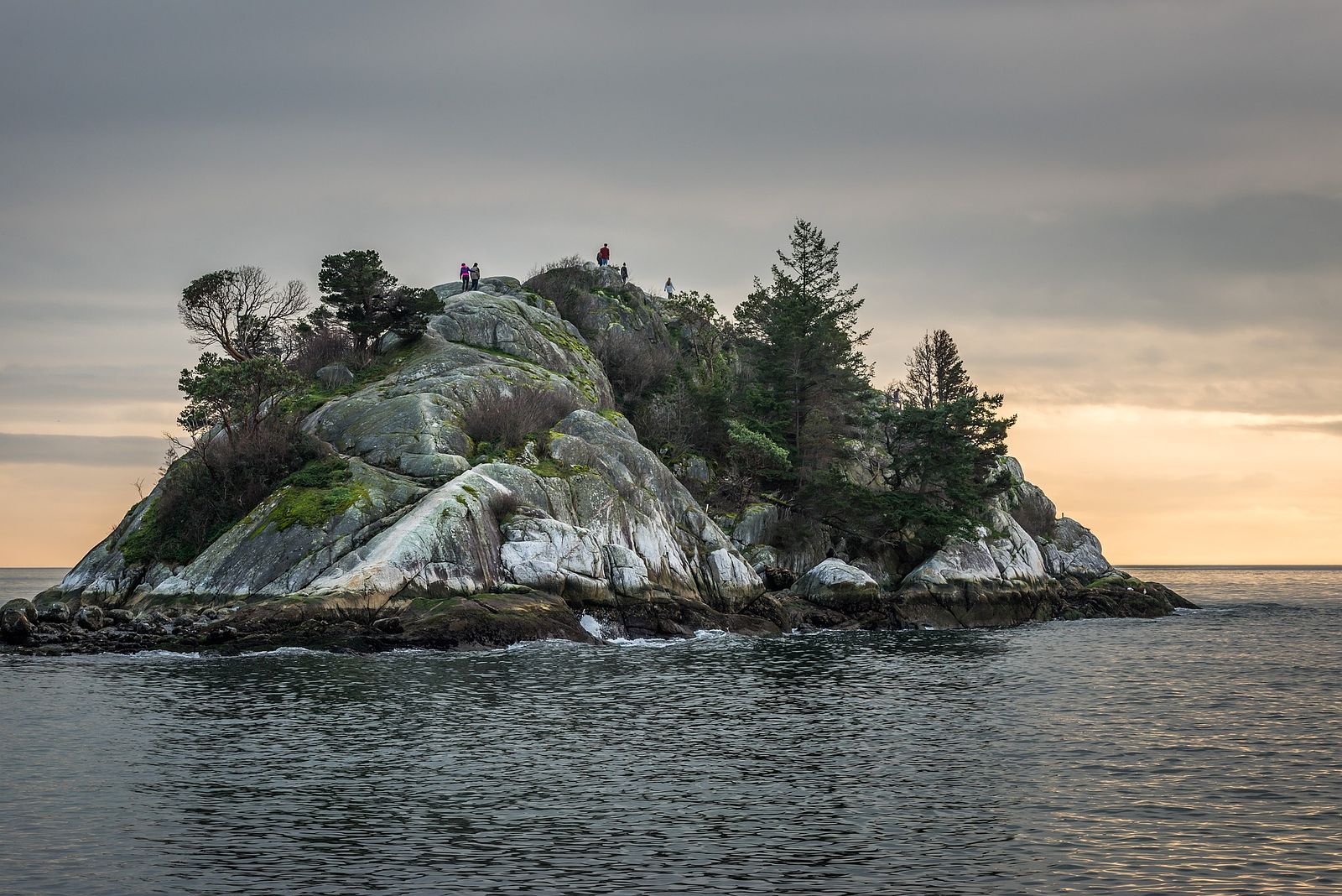 Spending the night on an island
