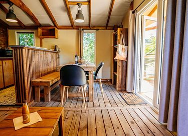 Houten lodge met privé hottub - 10