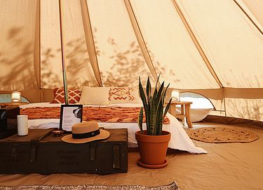 Stijlvolle glamping in Bell Tent - 4