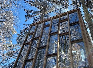 Unique glass cabin at a height of 4 meters - 17
