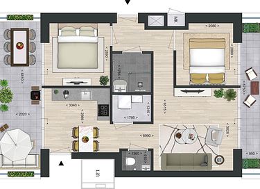 wellness apartment with sauna and sea view - 34