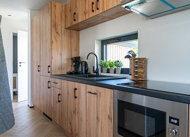 Chalet de luxe (4 personnes) sur un camping en Zélande - 12