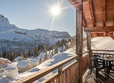 Gruppenchalet mit Panoramablick - 13