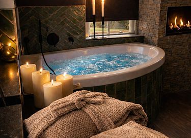 Romantic suite with sauna and hot tub - 10