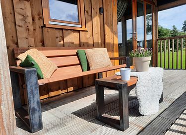 Luxe lodge in het weiland met privé hottub - 17