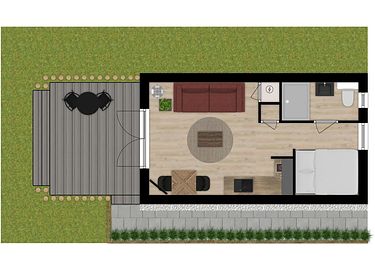Tiny House met verwarmd buiten ligbad - 19