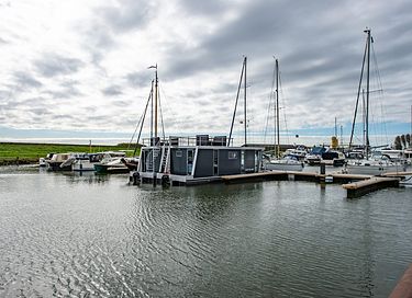 Luxe waterlodge in een jachthaven 