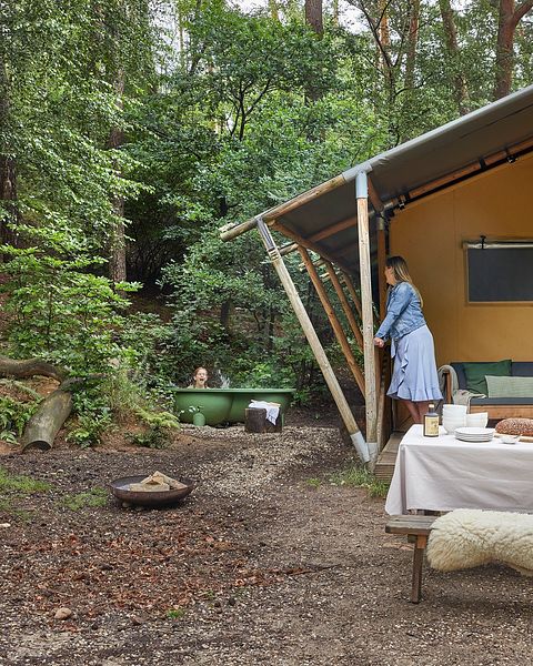 Safari tent with private hottub in the forest - 3