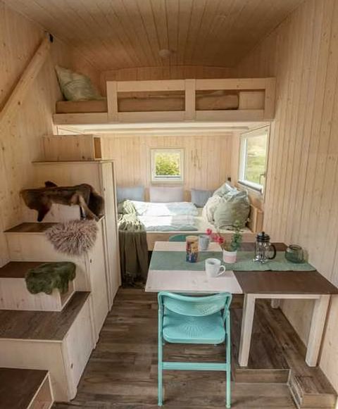Charmante glamping-wagen in het groen - 3