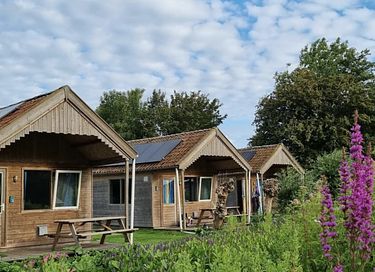Vacation hut right by the water in Friesland
