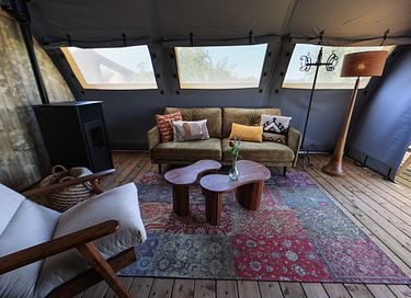 Tente de glamping de luxe (2p) avec bain à remous - 6