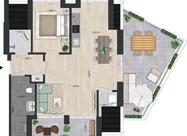 Comfortable apartment with roof terrace - 24