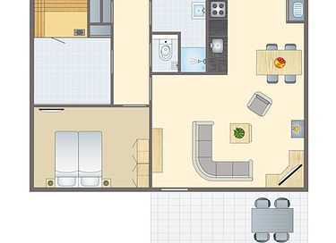 Cottage (2p) with fireplace and sauna - 13