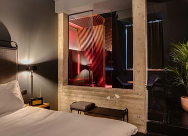 Design kamer met sauna in een boutique hotel
