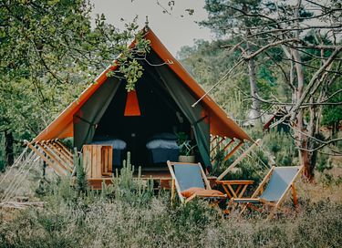 Luxe tent voor 4 pers. op bijzondere locatie - 10