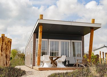 Luxe beachlodge met privé sauna