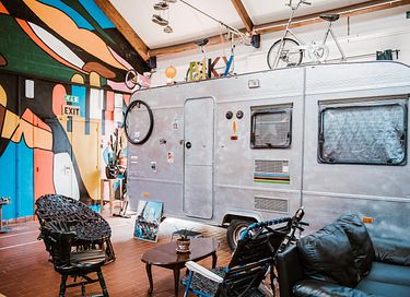 Unique indoor camping in historic Ghent