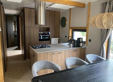 Panoramalodge met uitzicht op de bergen  - 8
