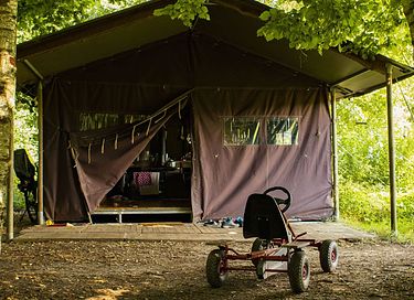 Zelt-Ferienhaus mit Whirlpool auf einem Bauernhof in Drenthe - 28