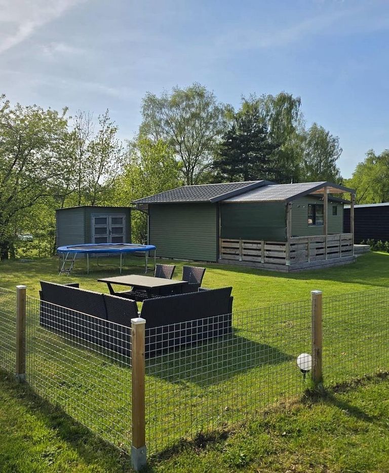 Houten lodge met omheinde tuin in Duitsland - 1